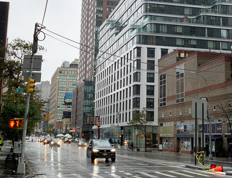chuva em nova york