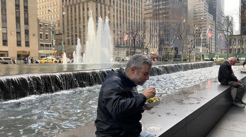 comida de rua em nova york