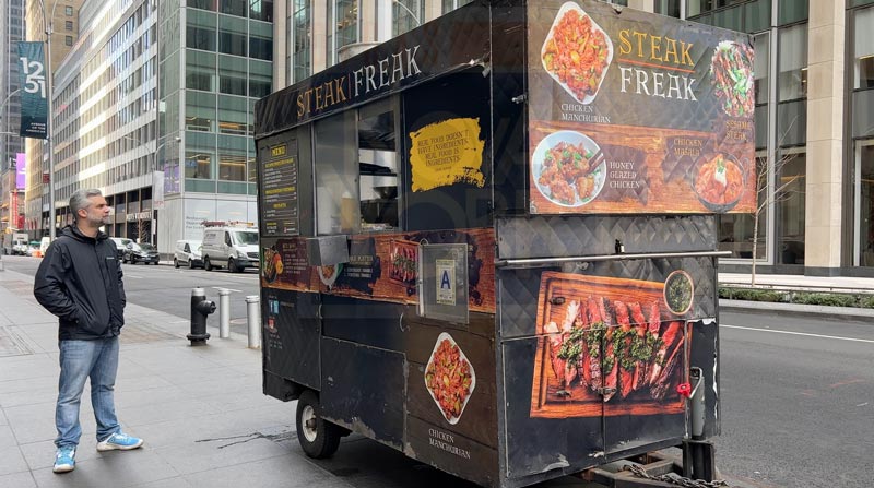 comida de rua em nova york