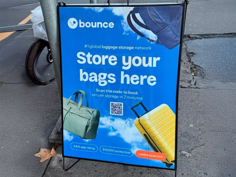 Onde guardar mala em Nova York